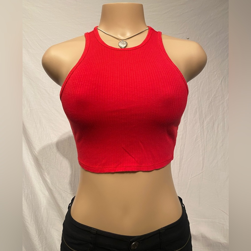 Gaudi Clothing Crop Top Tank S/P Red